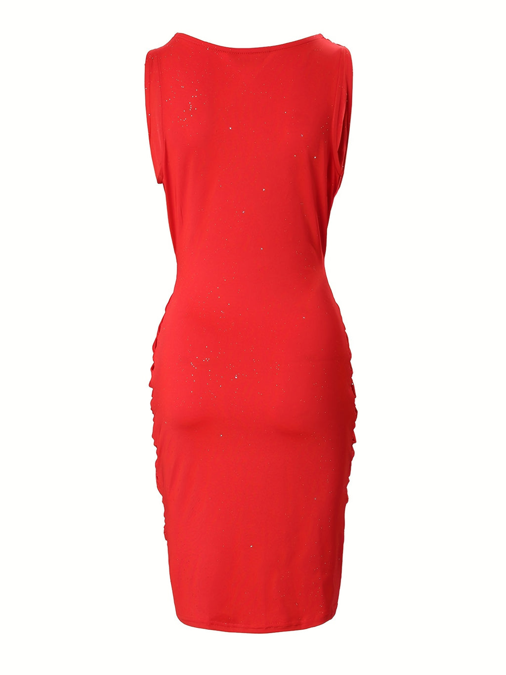Powder Puff Sleeveless Pleated Party Dress