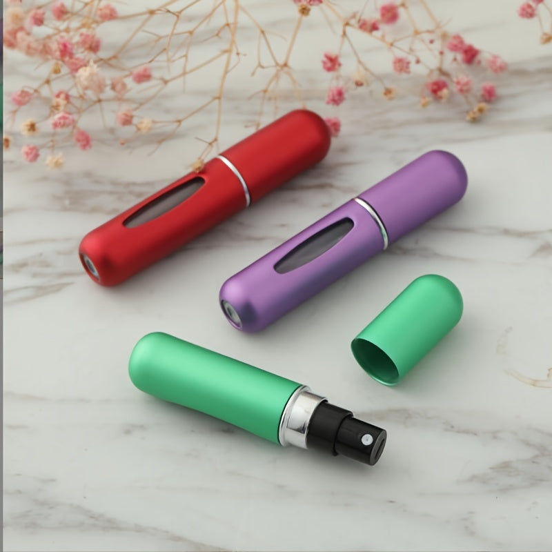 5ml Refillable Portable Perfume Spray Bottle - Mini Atomizer for Travel - Easy to Use and Convenient Cosmetic Pump Dispenser