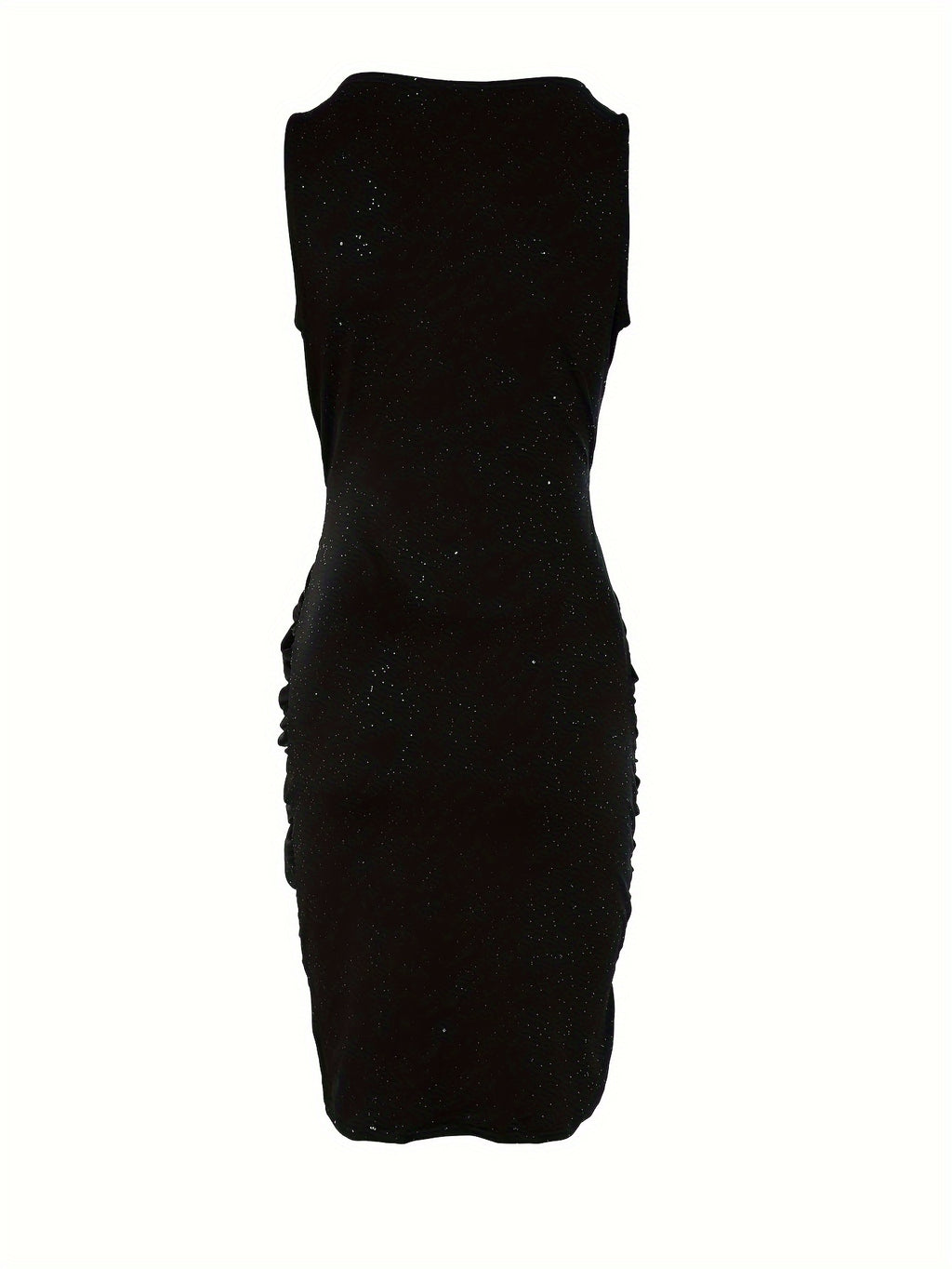 Powder Puff Sleeveless Pleated Party Dress