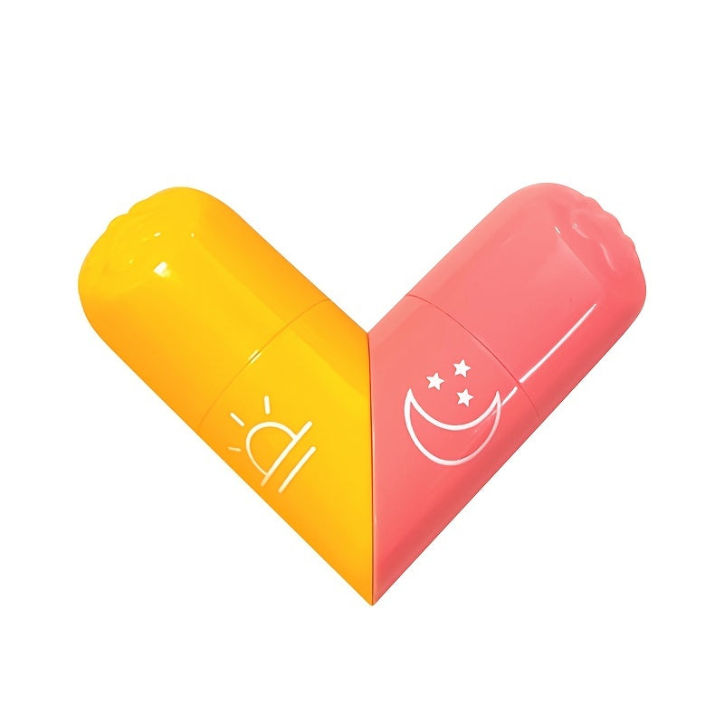 Matching lip balm couples lip balm moisturizing long-acting moisturizing I hydrating double-headed vitamin E fruit-flavored lip balm