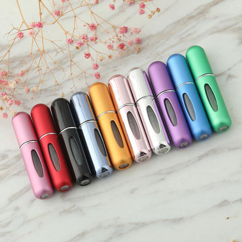5ml Refillable Portable Perfume Spray Bottle - Mini Atomizer for Travel - Easy to Use and Convenient Cosmetic Pump Dispenser