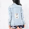 Cowboy Coat Clothing Women Denim Tops Jeans Jacket Long Sleeve Casual New Fashion M-5XL Plus Size Shorts Logos Low Solid Coats
