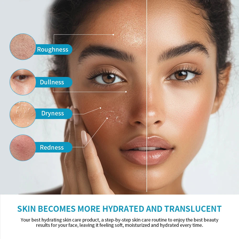 Skincare Mini Kit Cleanser Makeup Remover Moisturiser & Eye Cream For Hydrating Skin Airplane-Friendly Sizes Skincare Set