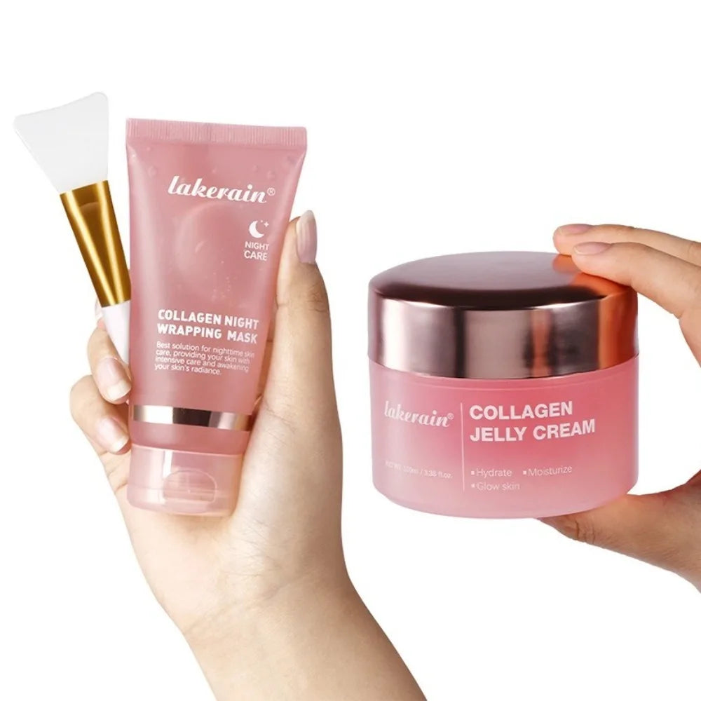 Moisturizing Wrapping Peel Off Facial Mask Smooth Face with Brush Firming Skin Mask Reduces Dullness Reduces Sagging