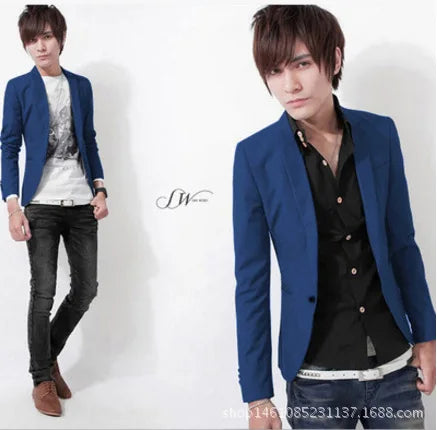 Men Blazers Turn Down Collar Suits Business Coat Blazer Single Button Cardigan Outerwear Long Sleeve Casual Solid Pockets