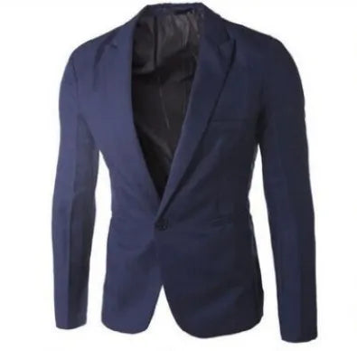 Men Blazers Turn Down Collar Suits Business Coat Blazer Single Button Cardigan Outerwear Long Sleeve Casual Solid Pockets