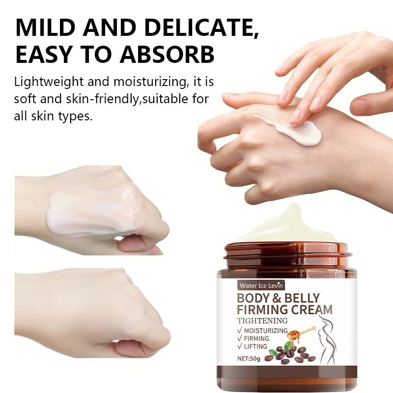Abdominal Control Firming Cream - 60g, Plant Extract Deep Moisturizing and Moisturizing, Alcohol-Free, Suitable for All Skin Types, No Spices, Enhances Skin Elasticity