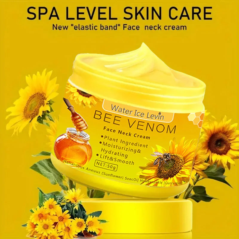 Bee Venom Neck Cream - Lifting, Firming & Moisturizing, Reduces Fine Lines and Repairs Damaged Skin.