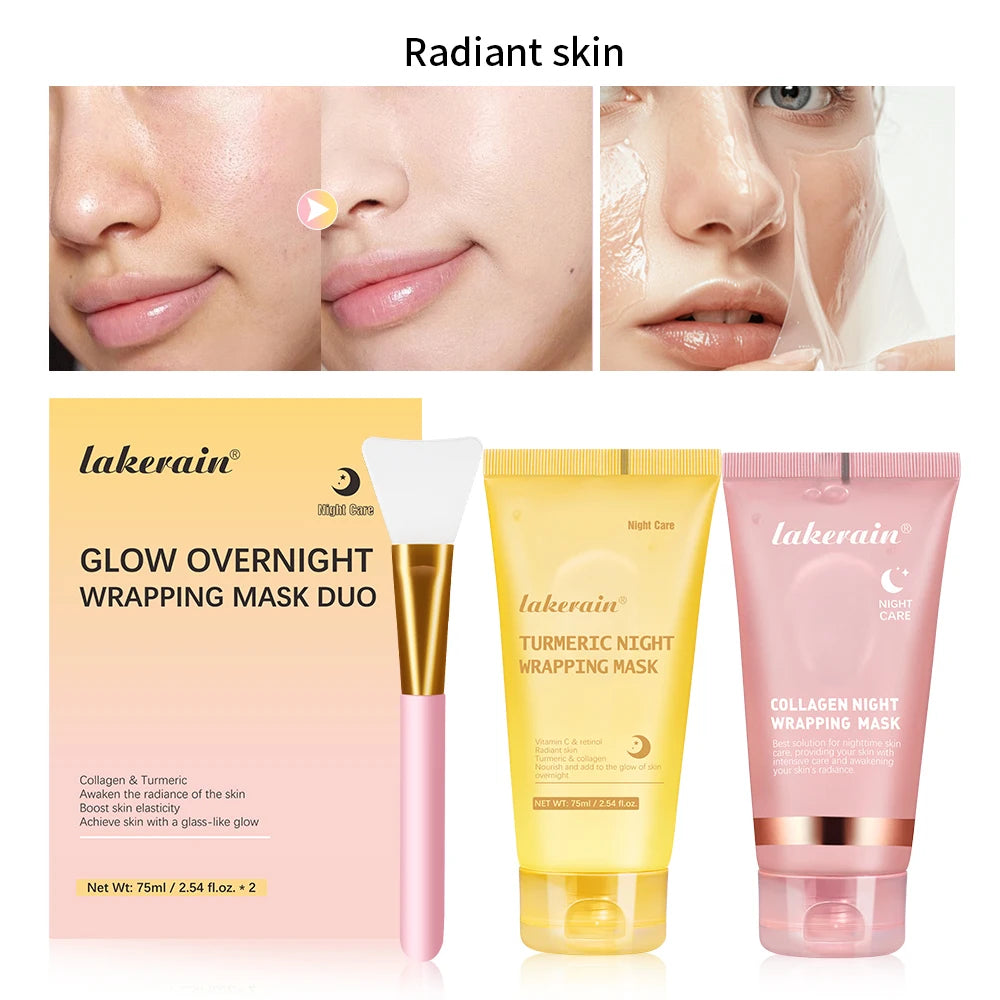 Collagen Peel-off Mask Jelly Night Wrapping Facial Mud Firming mask Daily Face Skincare Deep Cleaning Skin-Peeling Off Covers