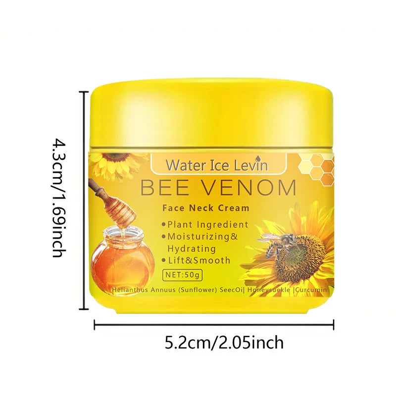 Bee Venom Neck Cream - Lifting, Firming & Moisturizing, Reduces Fine Lines and Repairs Damaged Skin.