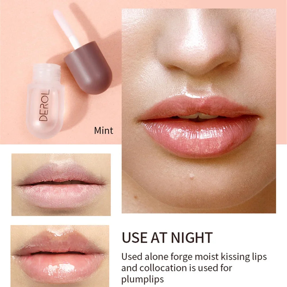 Day Night Ginger Mint Lip Plumping Liquid Plump and Increase Nourishing and Moisturizing Lip Set Box Lip Plumping Enhancer