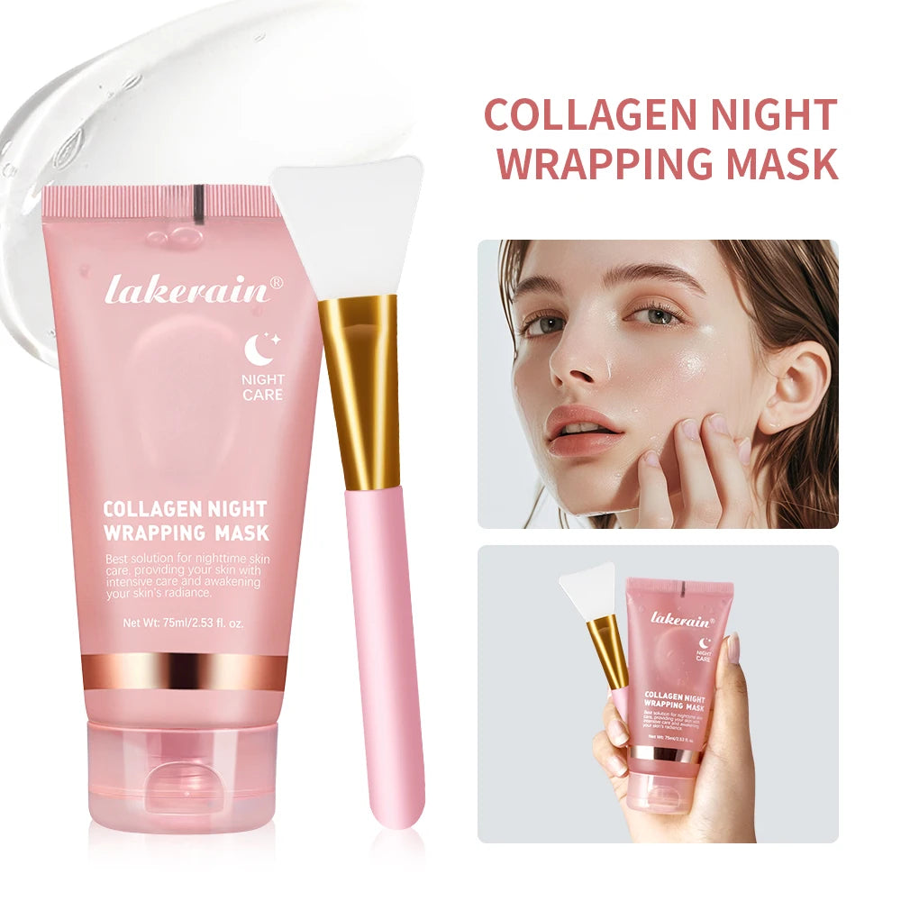 Collagen Peel-off Mask Jelly Night Wrapping Facial Mud Firming mask Daily Face Skincare Deep Cleaning Skin-Peeling Off Covers
