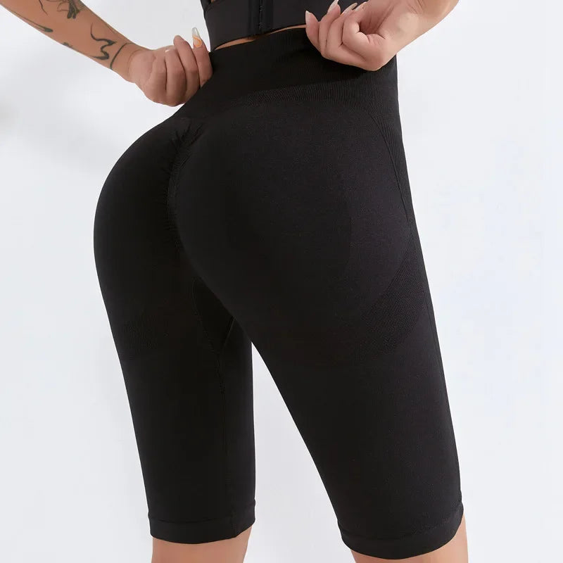 Sports Shorts Yoga Short Women Seamless Fitness Pants High Waist Gym Scanties Sportswear Female Workout Running Breechcloth New