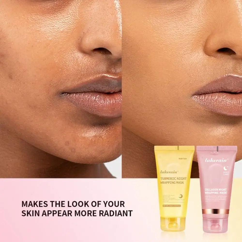 Moisturizing Wrapping Peel Off Facial Mask Smooth Face with Brush Firming Skin Mask Reduces Dullness Reduces Sagging