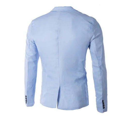 Men Blazers Turn Down Collar Suits Business Coat Blazer Single Button Cardigan Outerwear Long Sleeve Casual Solid Pockets