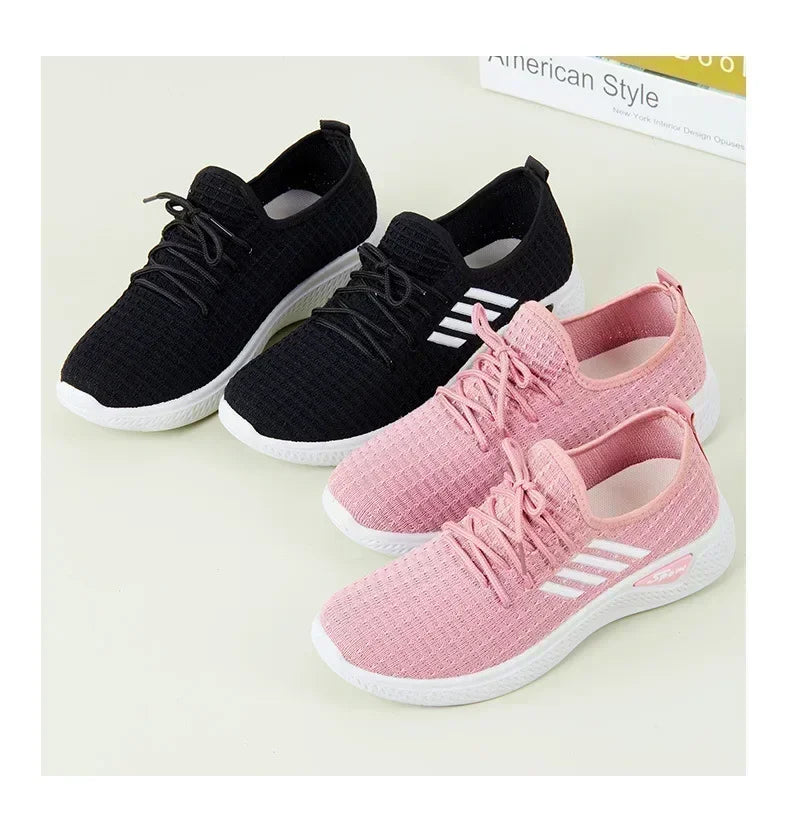 Women's Sports Shoes, Soft Sole Mesh Shoes, Comfort, Breathable, Fashion Lightweight Sneaker for Women