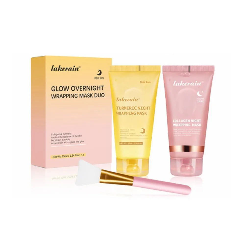 Moisturizing Wrapping Peel Off Facial Mask Smooth Face with Brush Firming Skin Mask Reduces Dullness Reduces Sagging