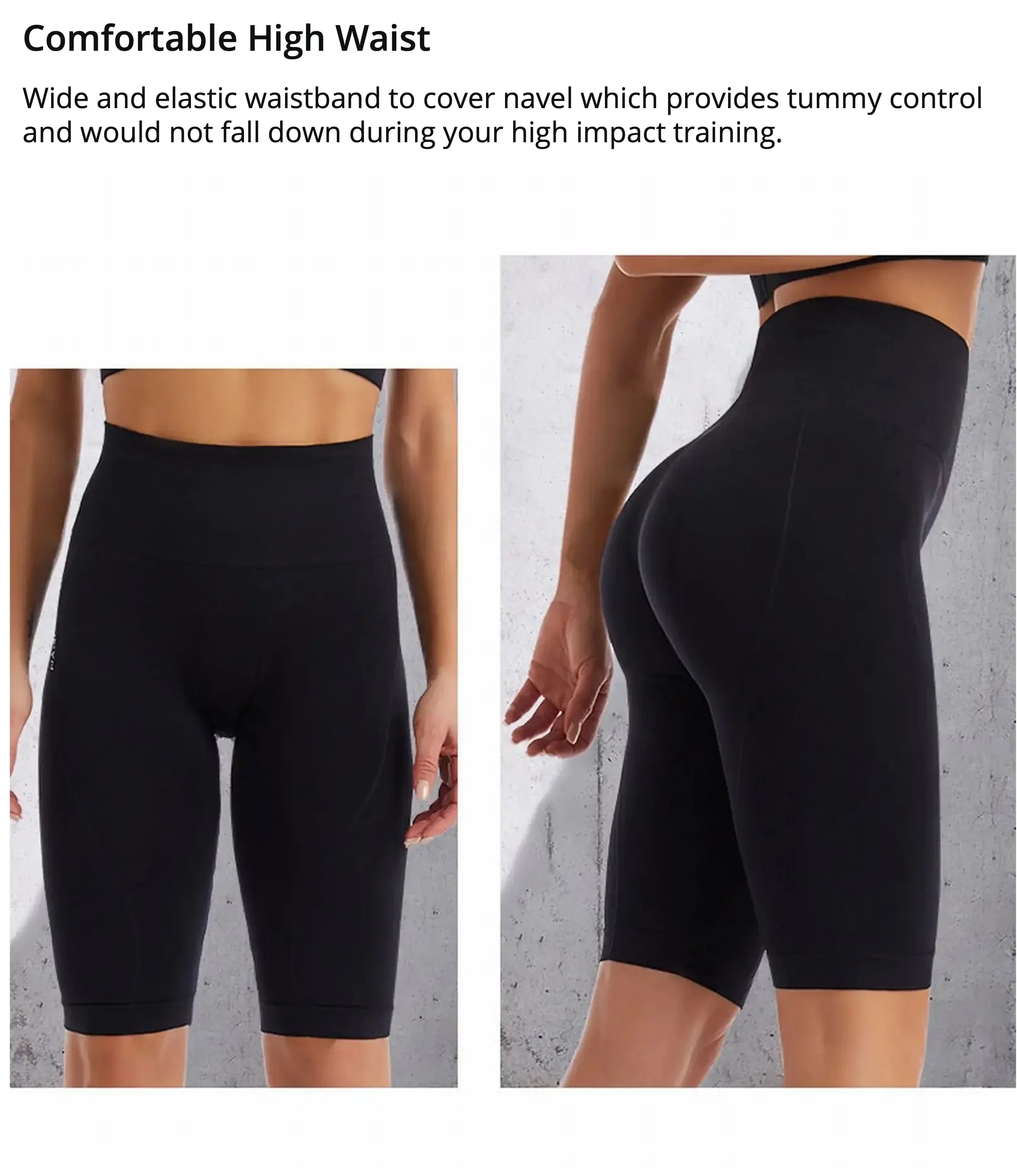 High Waist Sports Biker Shorts Women Naked Feeling Workout Push Up Leggings Tummy Control Yoga Running Fitness Gym Slim Pants