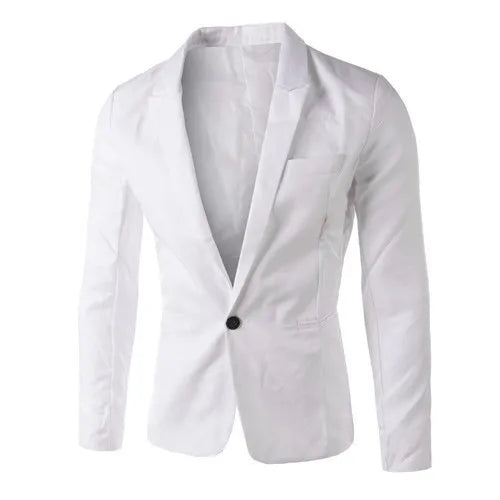 Men Blazers Turn Down Collar Suits Business Coat Blazer Single Button Cardigan Outerwear Long Sleeve Casual Solid Pockets