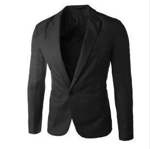 Men Blazers Turn Down Collar Suits Business Coat Blazer Single Button Cardigan Outerwear Long Sleeve Casual Solid Pockets