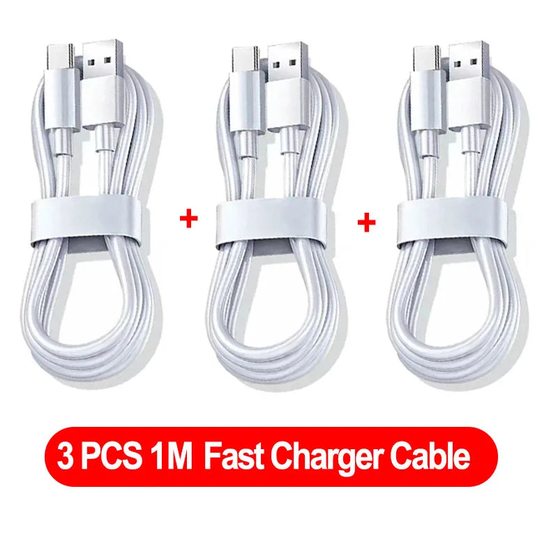 NNBILI 1-3PCS 10A 100W Type C Super Fast Charging Cable Data Cord For  Huawei OPPO vivo iQoo Quick Charing USB C Cables
